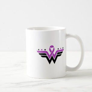 Purple Ribbon Overdose Awareness Warrior Support Coffee Mug