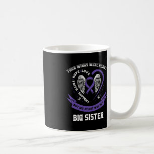 Purple Ribbon Pancreatic Cancer Awareness Big Sist Coffee Mug