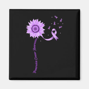 Purple Ribbon Pancreatic Cancer Awareness Magnet