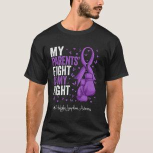 Purple Ribbon Parents Hodgkins Lymphoma Awareness T-Shirt