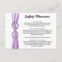 Purple Ribbon Silver Infinity Safety Measures