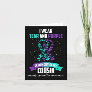 Purple Ribbon Suicide Prevention Awareness  Card