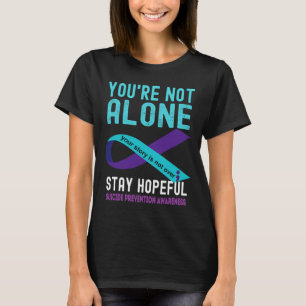 Purple Ribbon Support Suicide Prevention Awareness T-Shirt