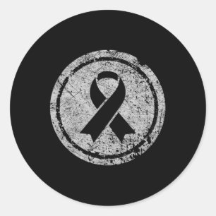 Purple Ribbon Support Survivors Domestic Violence Classic Round Sticker