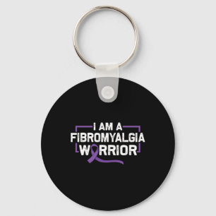 Purple Ribbon Warrior Of Fibromyalgia Awareness  Key Ring