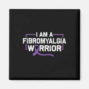 Purple Ribbon Warrior Of Fibromyalgia Awareness Magnet