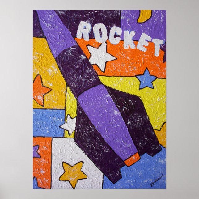 Purple Rocket Poster (Front)