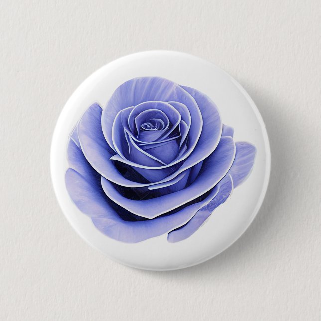 Purple Rose 6 Cm Round Badge (Front)