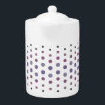 Purple, Rose, & Black Dots<br><div class="desc">I love making a pot of coffee but leaving it in the carafe just doesn't do it for me. I tried using various thermoses but they all screamed 'camping trip' which isn't really the look I wanted in my kitchen. But luckily I found this teapot on Zazzle and decided it...</div>