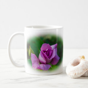 Purple Rose Blossom Coffee Mug
