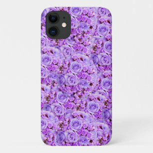Purple Rose Bouquet Flower Explosion iPhone 11 Case