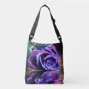 Purple Rose Crossbody Bag