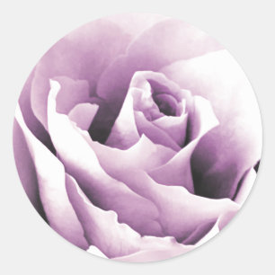 Purple Rose Envelope Seal Sticker