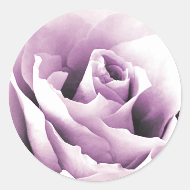 Purple Rose Envelope Seal Sticker (Front)