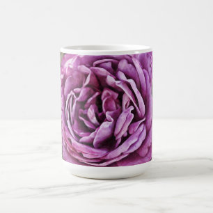 Purple Rose Floral Art Mug Cup