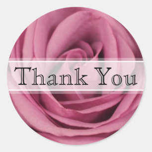 Purple Rose Floral Wedding Sticker