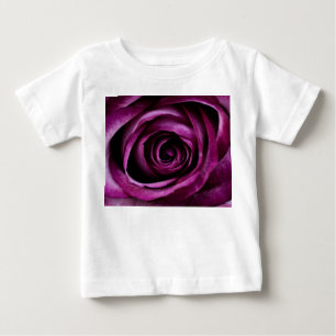 Purple Rose Flower Baby T-Shirt