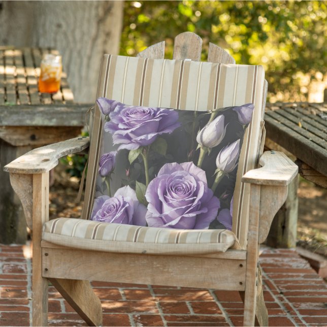 Purple Rose garden Cushion (Chair)