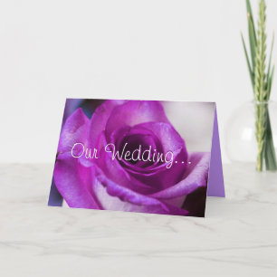 Purple Rose Invitation