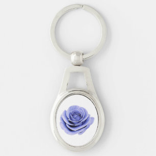 Purple Rose Key Ring
