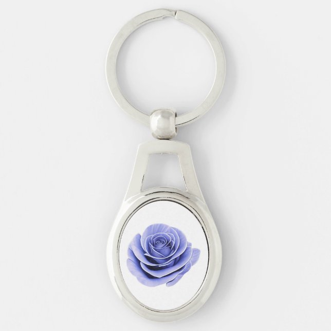 Purple Rose Key Ring (Front)