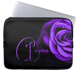 Purple Rose Laptop Sleeve