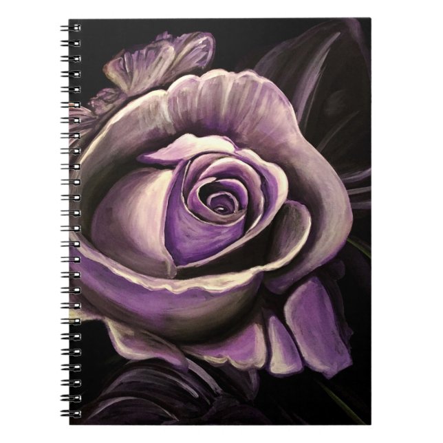 Purple Rose Notebook (Front)