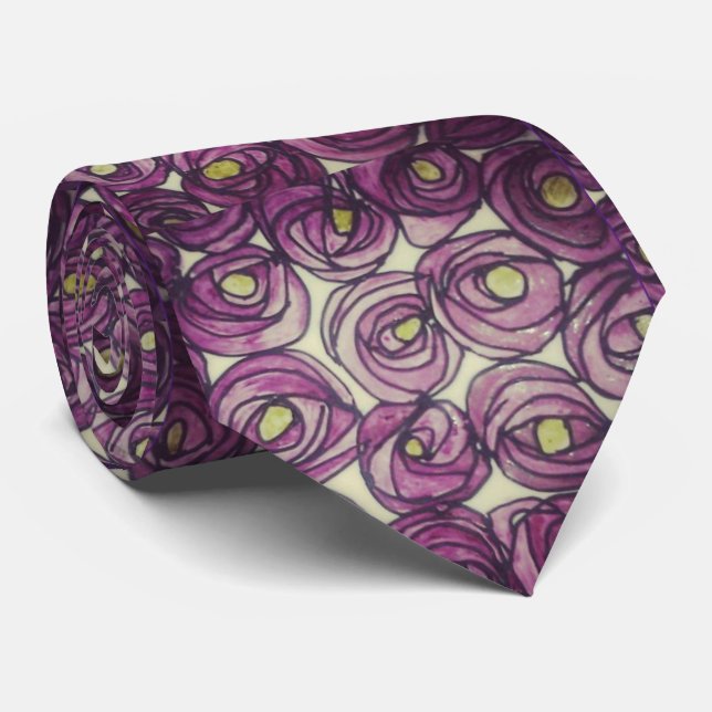Purple Rose of Glasgow Tie's The Perfect Touch Tie (Rolled)