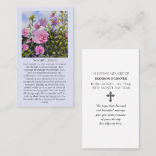 Purple Rose of Sharon Blossoms Sympathy Card