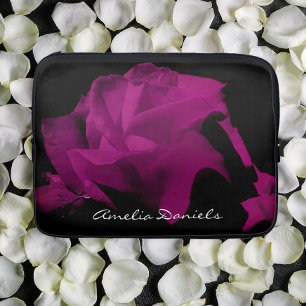 Purple Rose Personalised Laptop Sleeve
