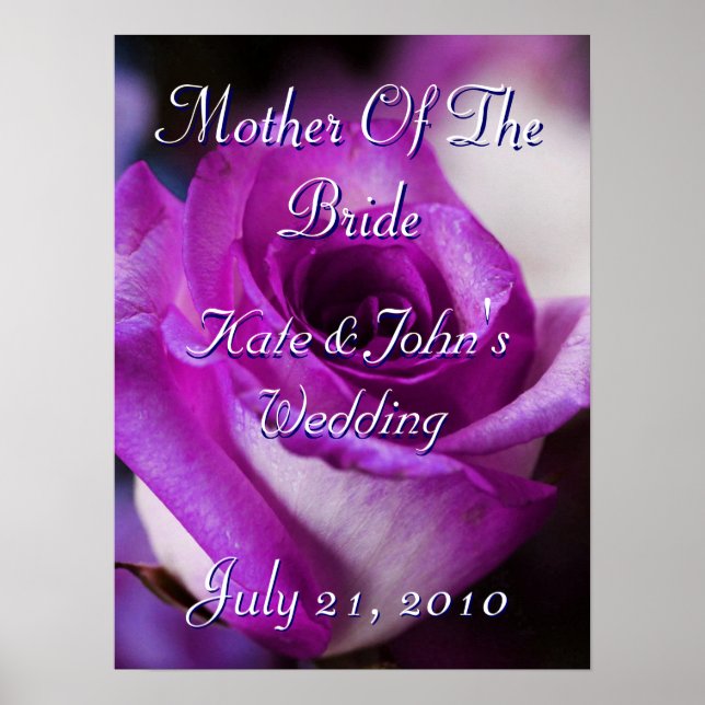 Purple Rose Poster (Front)