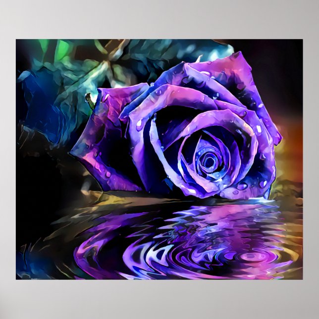 Purple Rose Poster (Front)