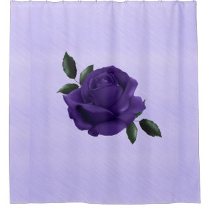 Purple Rose Shower Curtain