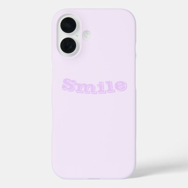 Purple Rose Soft Pale White Pastel Solid Colour Case-Mate iPhone Case (Back)