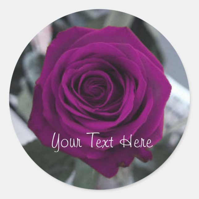 Purple Rose Sticker (Front)