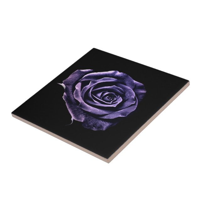 Purple rose tile (Side)