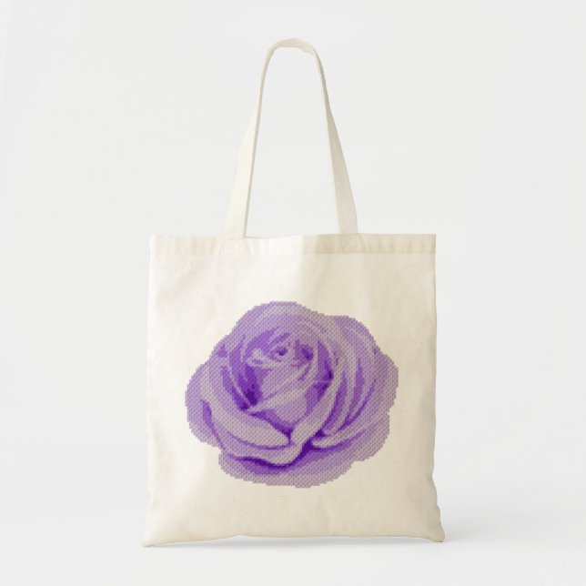 Purple Rose Tote Bag (Front)