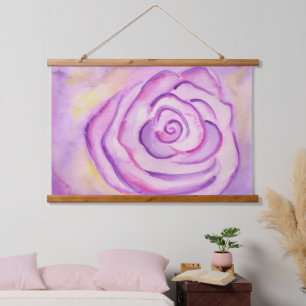 Purple Rose Wall Art Tapestry 