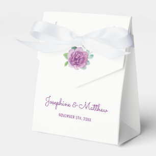 Purple Rose Wedding Favour Box