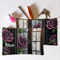 Purple roses by the window - gothic style