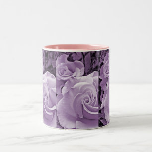 Purple Roses ~ Floral Coffee Mug