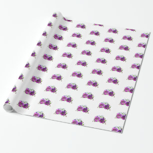 Purple Roses Gift Wrap