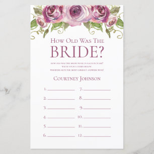 Purple Roses How Old Was The Bride