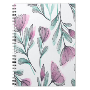 Purple roses notebook