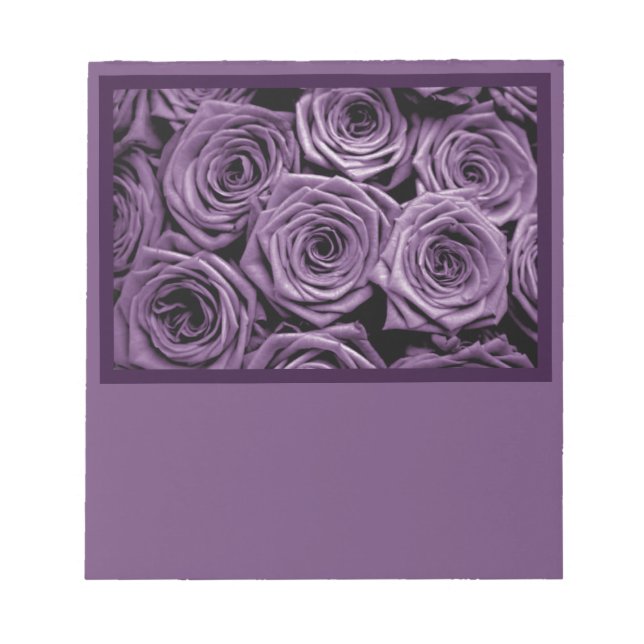 Purple Roses Notepad (Front)