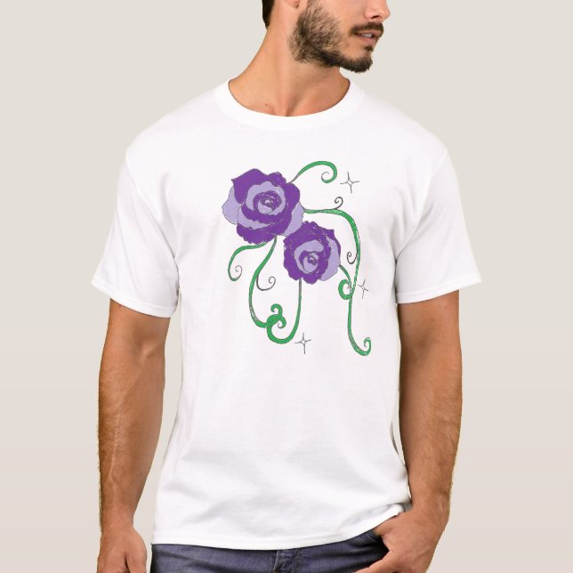 Purple Roses T-Shirt (Front)