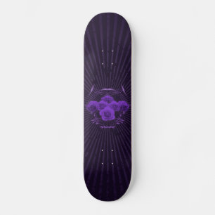 Purple Roses & Tribals: Custom Skateboard
