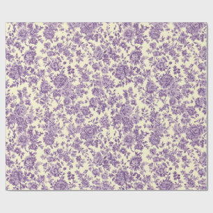 Purple Roses  Wrapping Paper