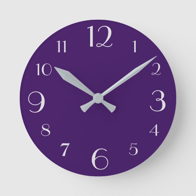 Purple Round Clock (Front)