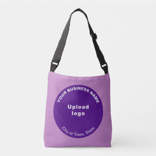 Purple Round Shape Business Brand on Crossbody Bag